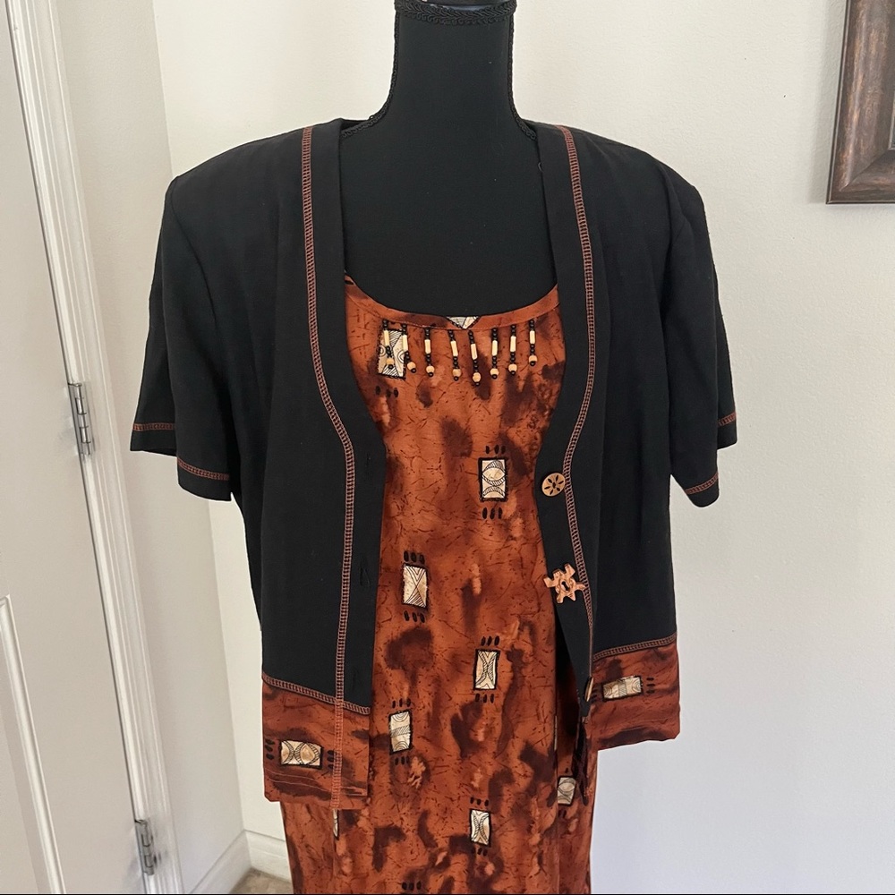 2 piece sleeveless dress and jacket. NWOT